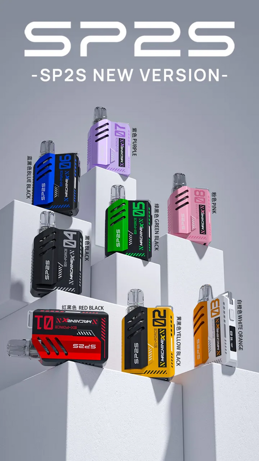 【Sp2s】Sp2s MAX系列新款主機帶屏套裝/盒子棉網芯換彈式/支持0.8歐/1.0歐 -6W-17W功率調節