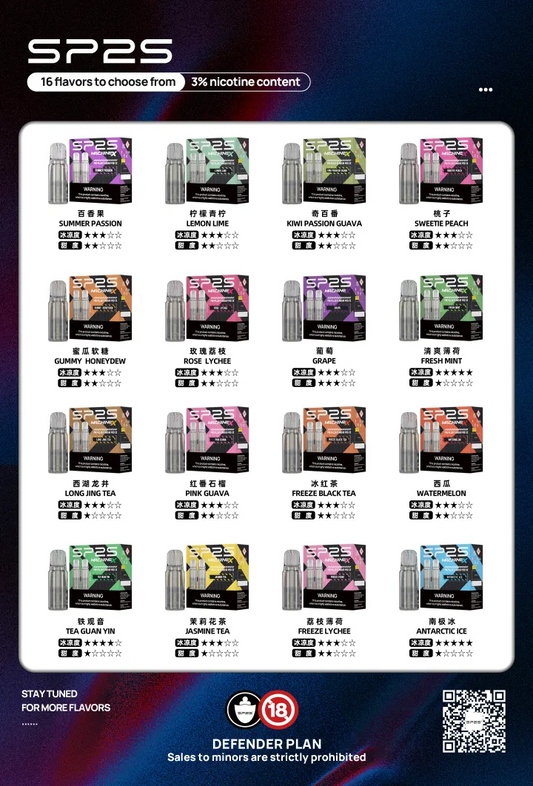 【Sp2s 】Pod主機專用煙彈 Sp2s MAX系列煙彈